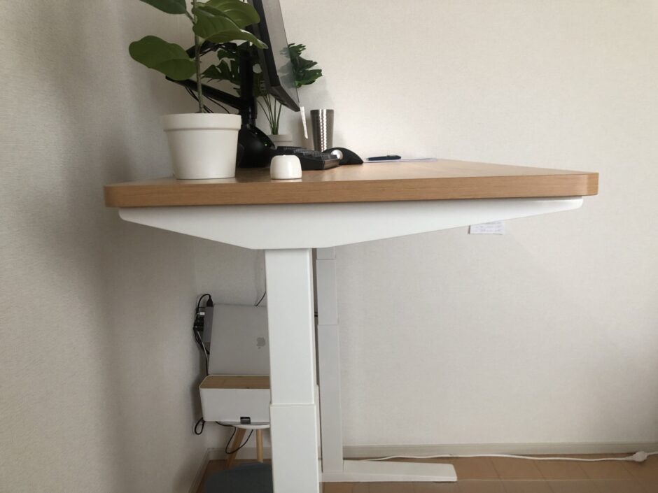 電動昇降デスクのモーター部分